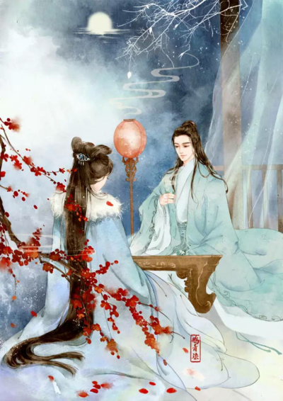 水墨丹青松柏枝 素衣书卷玲珑局
破晓寒空半月泠 天下帷幄指尖棋