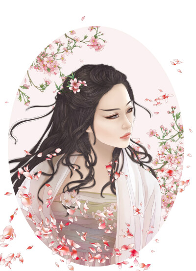 三生三世十里桃花.白浅  插画师：绯澜