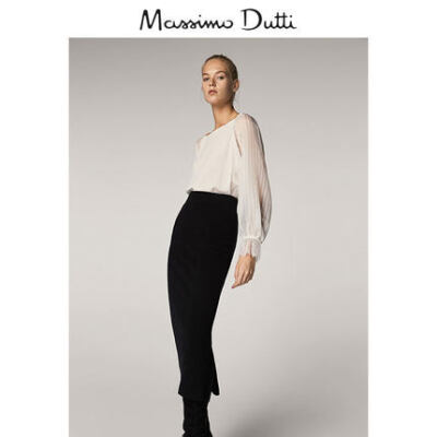 Massimo Dutti 女装 透明设计条纹罩衫 05197687250