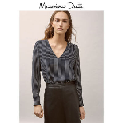 Massimo Dutti 女装 细条纹罩衫 05179506401