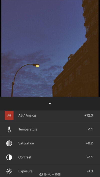 复古滤镜@origil静园