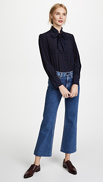 Madewell Nolita 绑带领口女式衬衫