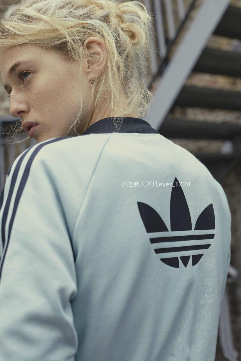 adidas 三叶草 专柜正品 布鲁克林 女款 棒球夹克外套