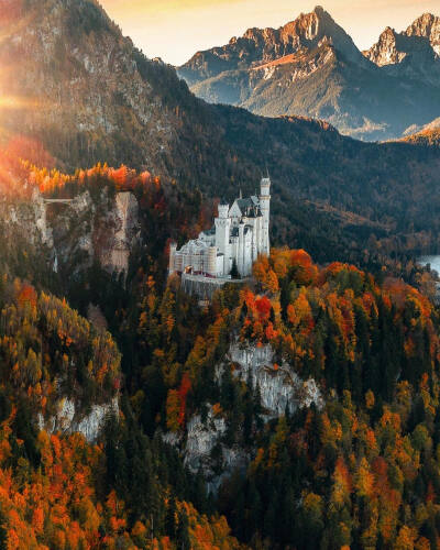 Neuschwanstein Castle，巴伐利亚，德国