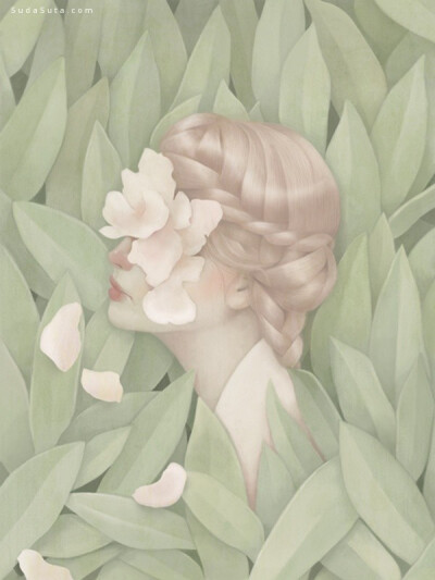【花儿与女孩】台湾插画师Hsiao-Ron Cheng（郑晓嵘）