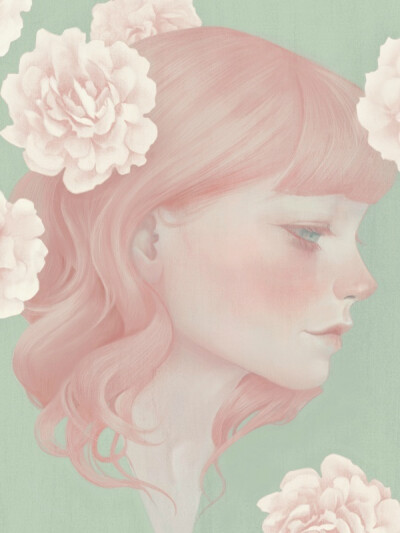 【花儿与女孩】台湾插画师Hsiao-Ron Cheng（郑晓嵘）