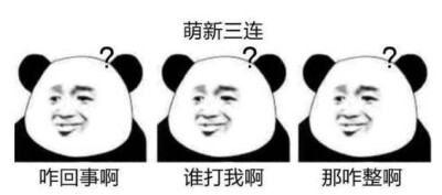 萌新三连