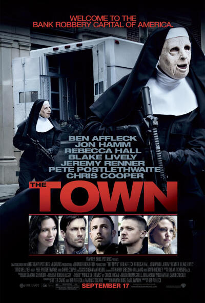 【城中大盗 The Town】起初是被海报吸引的，后来发现剧情也很走心。印象最深的是杰瑞米最后冲出去之前拿起地上别人丢弃的可乐来喝的一幕，那一刻真的感到很心酸。