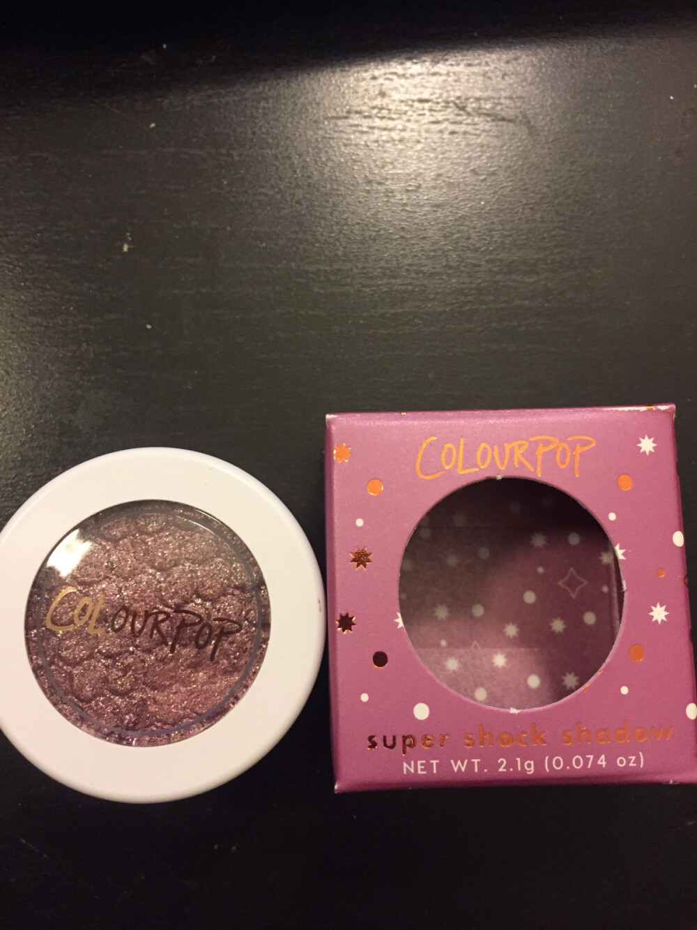 colourpop super shock shadow 粉色珠光眼影