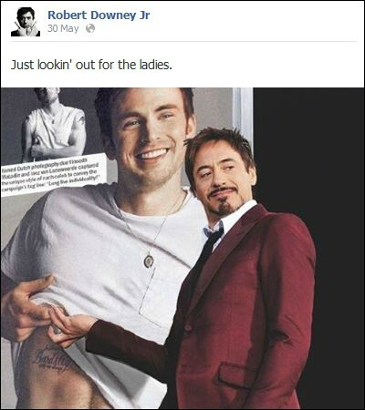 ＃chrobert＃桃糖 ChrisEvans RDJ