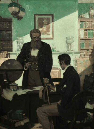 [ Mead Schaeffer ]
情景 光影 插画 油画 古典 交谈