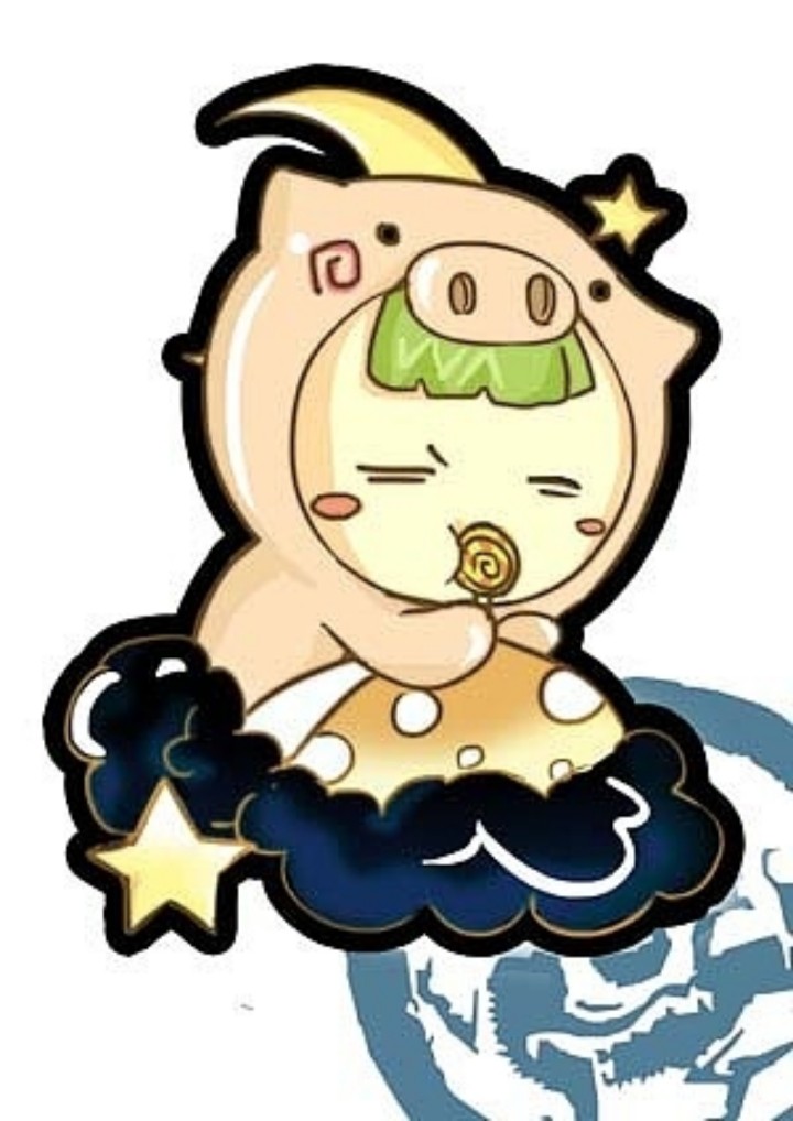 叫我倩K大人＊十二生肖原创卡贴——猪