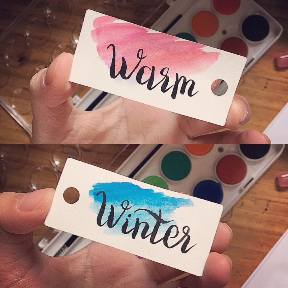 #brush lettering#warm winter！