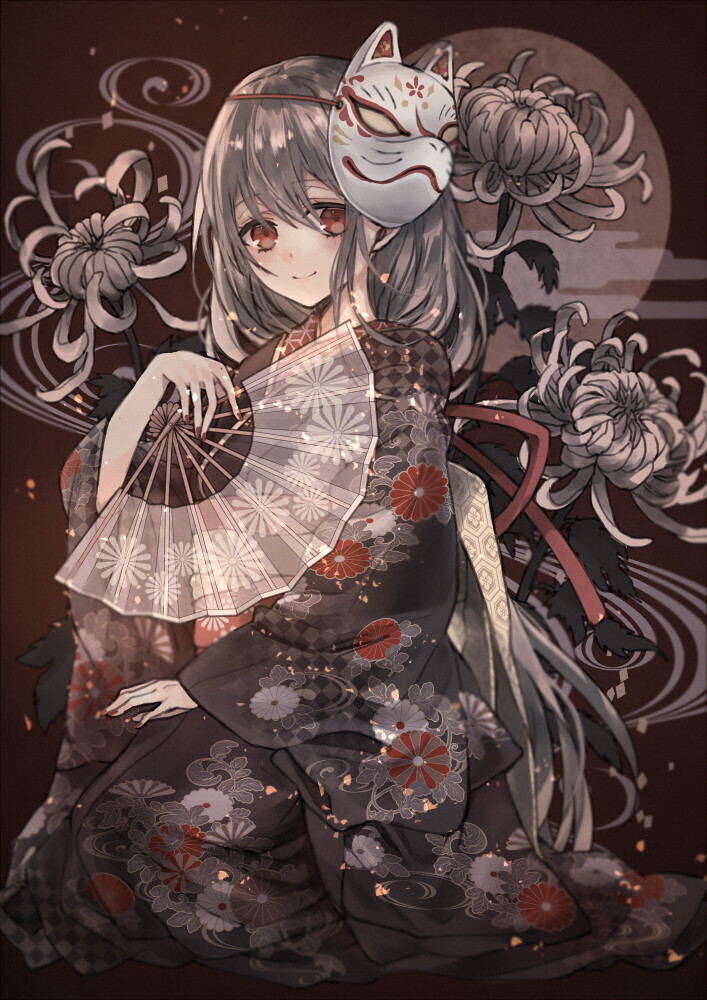 菊 绘师：moco（pixiv id=2371274） 本作品pixiv id=66212960