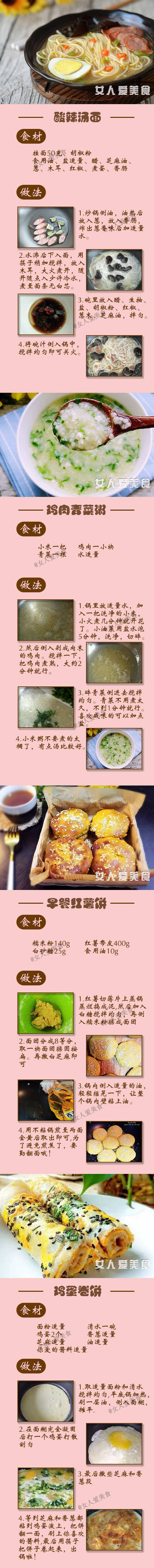 【四十款快手早餐】
每天早上不再懒床 变着花样吃美食get√ ​