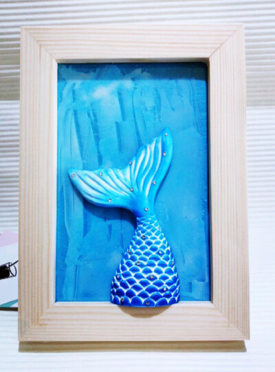 蓝色大海的传说 香薰石膏相框 带香味的相框