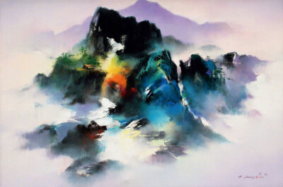 来自画家 Hong Leung 风光绘画作品