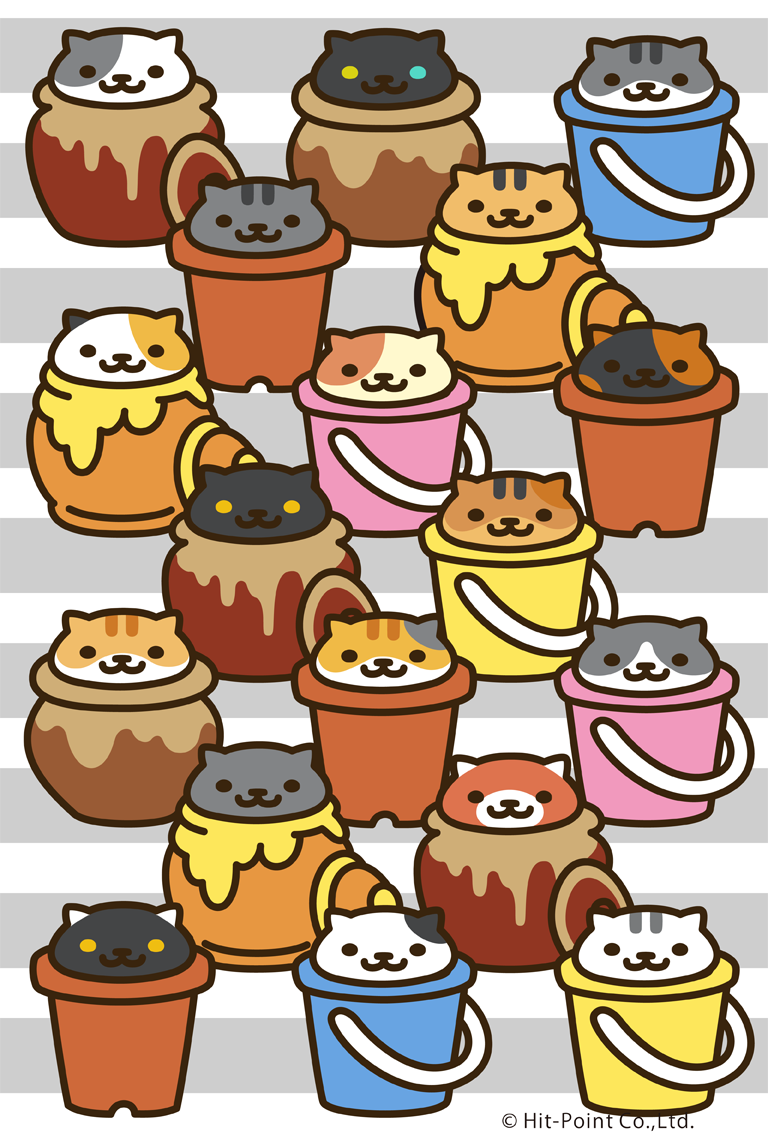 猫咪收集 猫咪后院 壁纸 可爱 日系 软萌