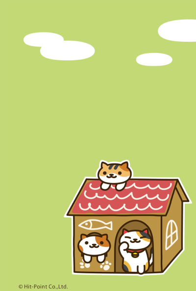 猫咪收集 猫咪后院 壁纸 可爱 日系 软萌