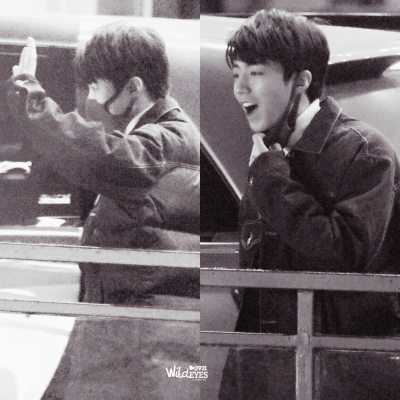 王俊凯 20171214《快乐大本营》录制下班 cr：logo