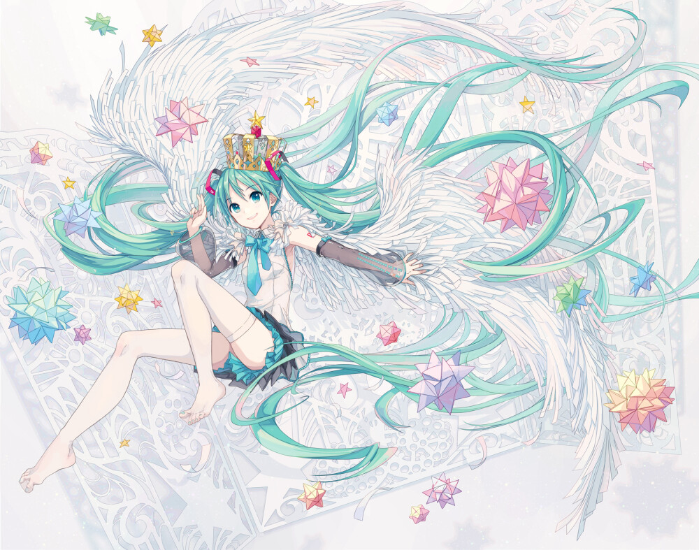 VOCALOID 初音未来 绘师：えこいくしま（pixiv id=837839） pixiv id=66289648