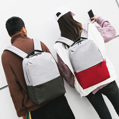 双肩包简约休闲背包大容量学生书包旅行包韩版男女生城市电脑背包