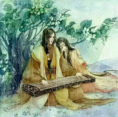 雨中有你，琴中有我
一生一世一双人
一直，一直这样吧