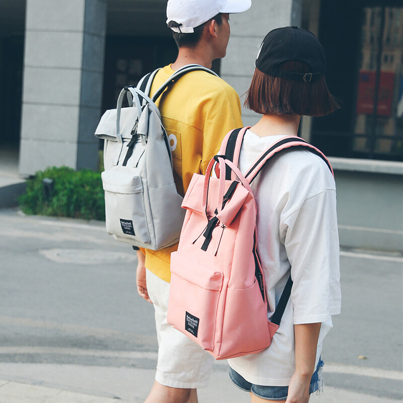 双肩包女学生书包学院风双肩背包韩版时尚男生背包情侣休闲旅行包