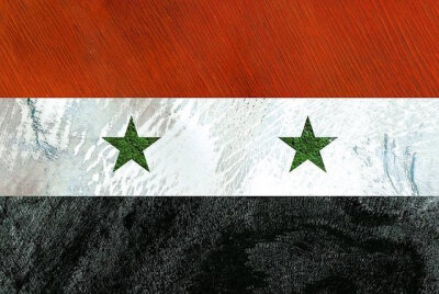 卫星地图——叙利亚国旗