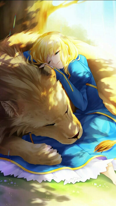 saber and lion