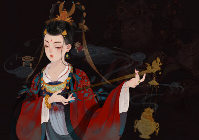 （古风美人） 绘师：-山鬼-