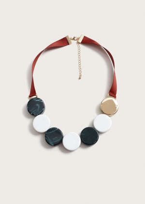 Mixed bead necklace | MANGO
