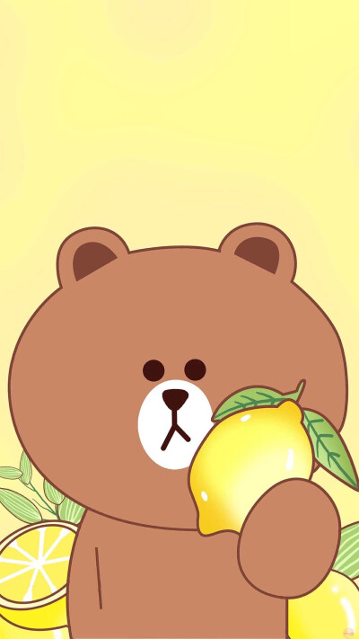 line friend 布朗熊 壁纸