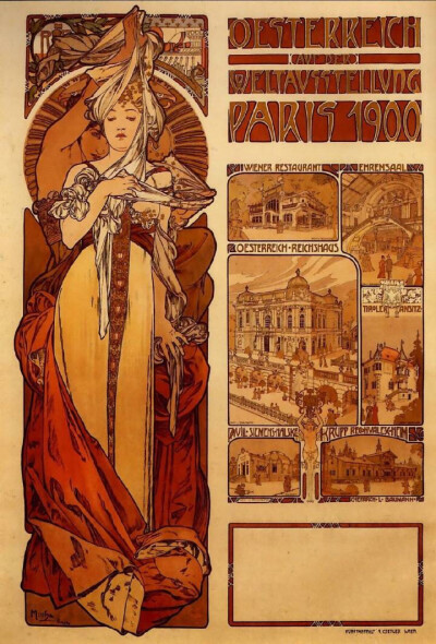 插画艺术家 Alphonse Mucha ​​​