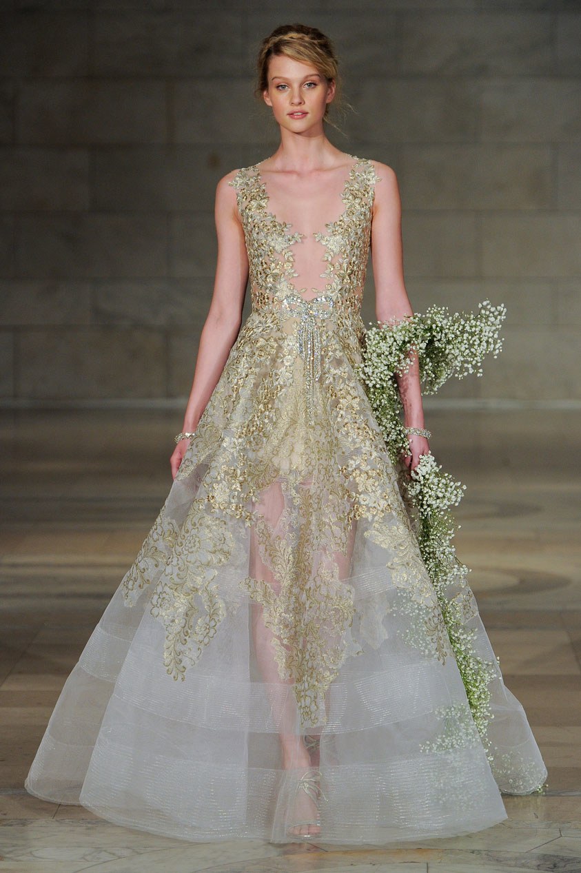 Reem Acra（雷姆·阿克拉）2018纽约秋季婚纱发布秀