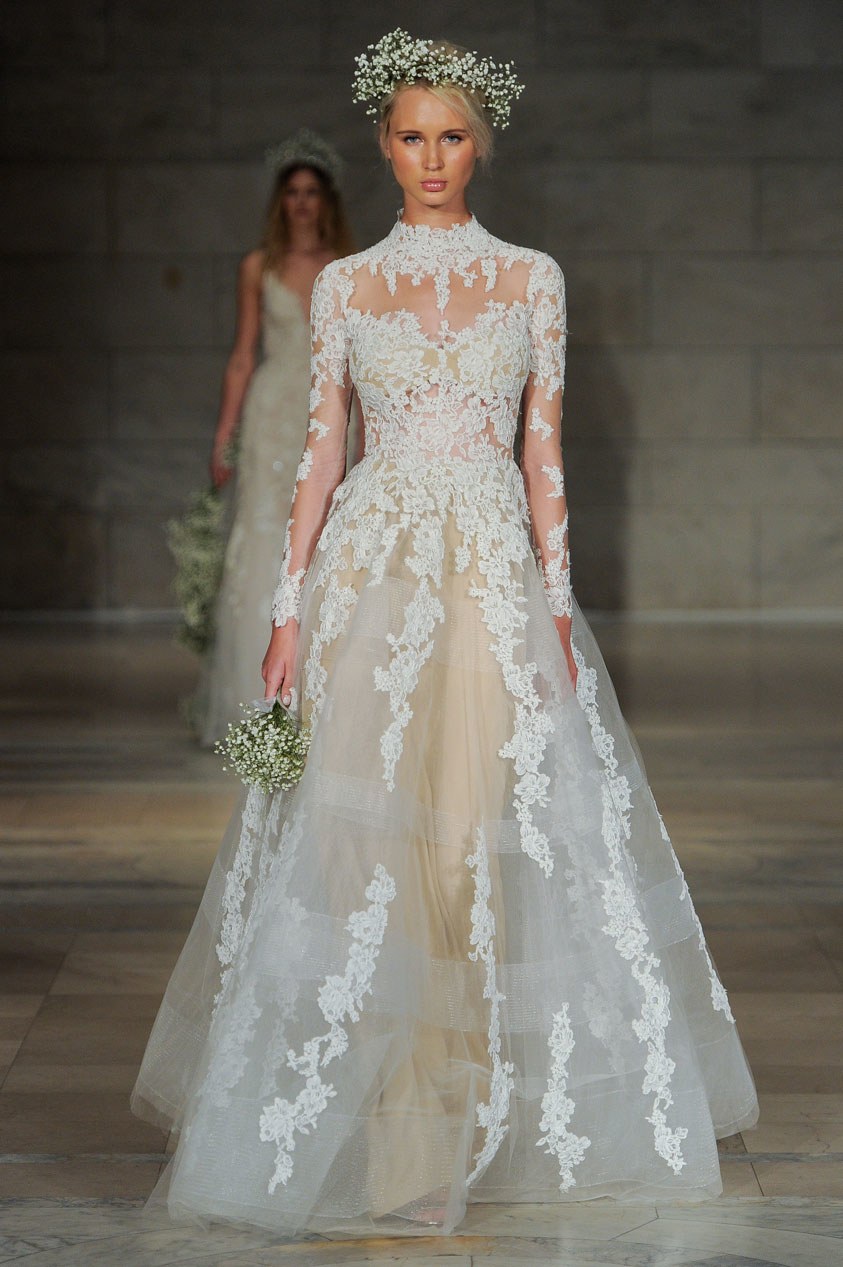 Reem Acra（雷姆·阿克拉）2018纽约秋季婚纱发布秀