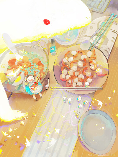 本土画师舞小仙老师的画。十分喜欢。