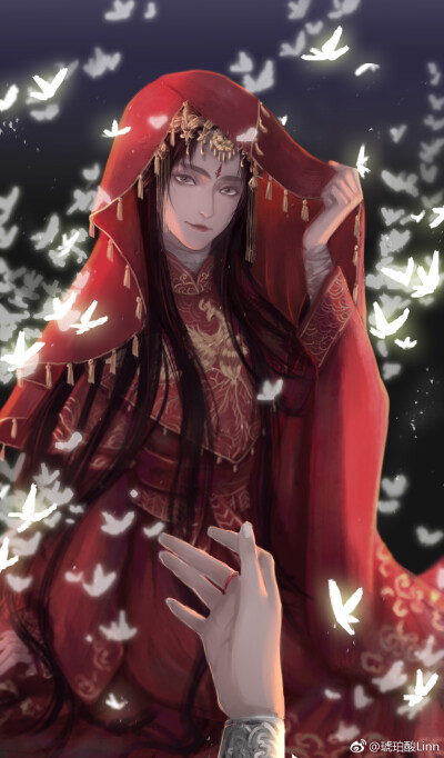 〔 天官赐福〕琥珀酸 绘