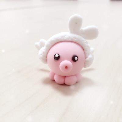 粘土小章鱼，丢丢大，可爱