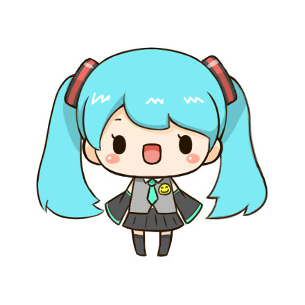 #我的手绘不可能这么萌# 画一只初音未来！(๑•̀ㅂ•́)و✧ ！ ​​​​