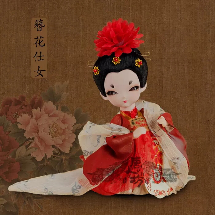 绢人 簪花仕女