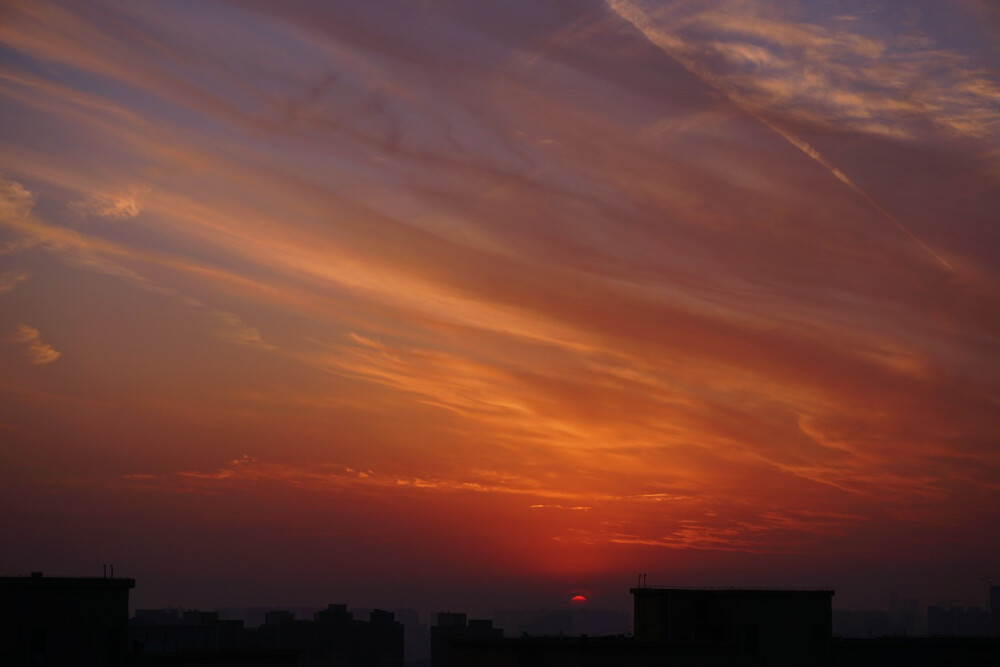 夕阳 天空