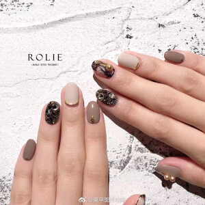 __美甲❀秋冬气质 大理石晕染