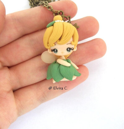 Tinkerbell necklace by elvira-creations