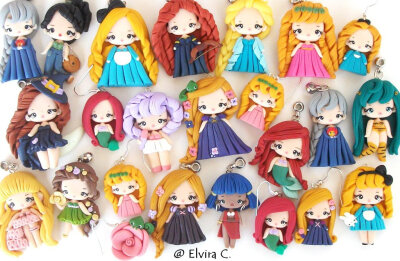 New polymer clay dolls by elvira-creations