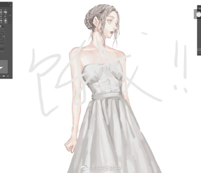 20171216 @四次元青苔 哇 这么饿怎么继续画！ ​​​​