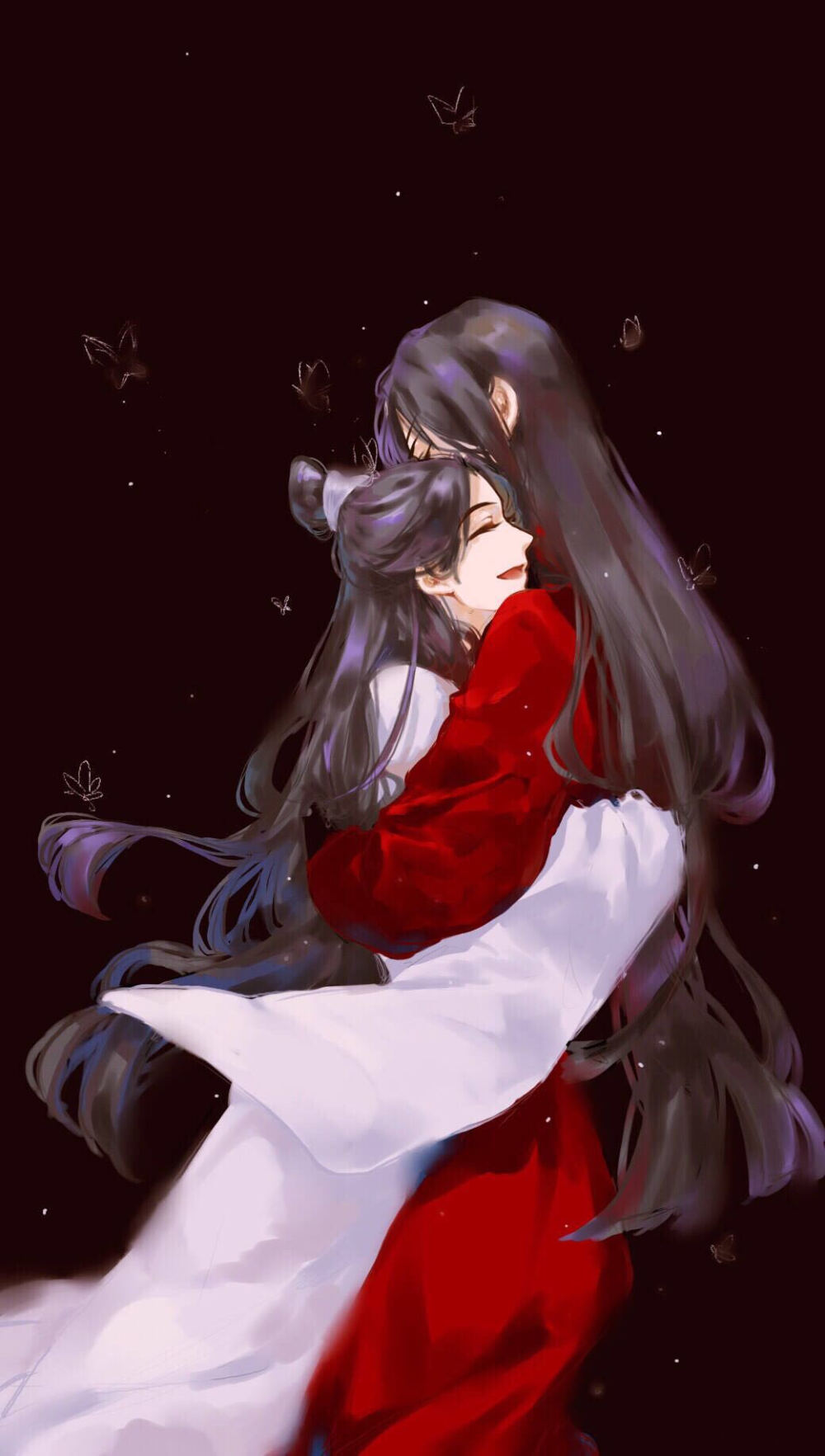 天官赐福 花怜 无水印 手机壁纸 插画 微博作者：花城撞树