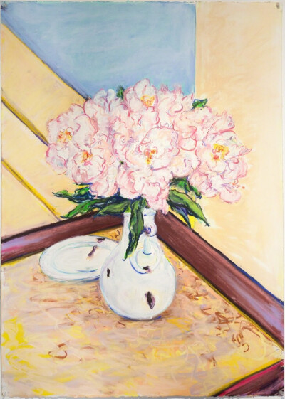 Billy Sullivan (American, b. 1946), Kenzo’s Peonies, 2014. Pastel on paper, 106.6 x 76.8 cm ​​​