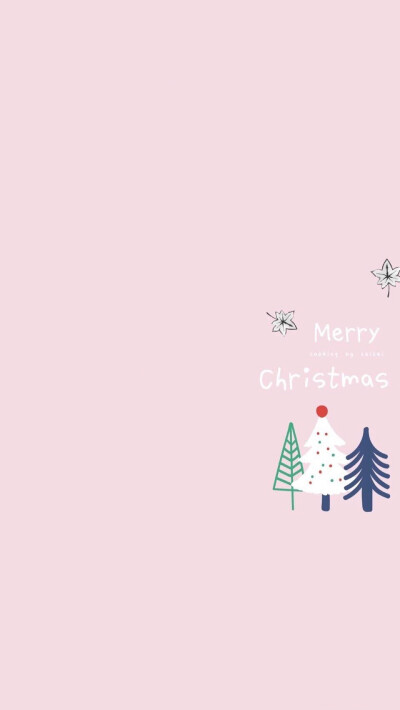 Merry Christmas 圣诞节 装扮 圣诞老人 雪人 麋鹿 雪橇 圣诞树 圣诞礼物 素材 壁纸 平铺 高清∘☃*