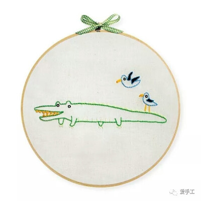 可爱的刺绣小动物们
